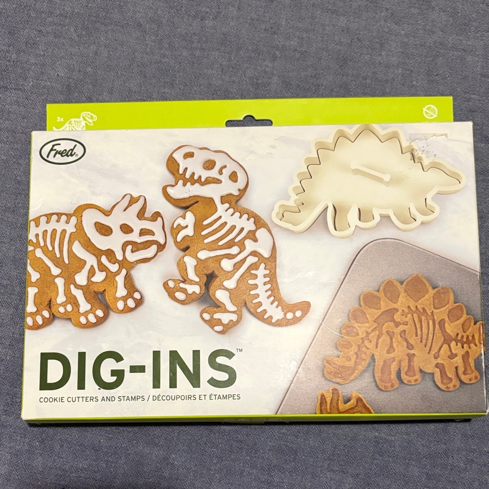 Fred Dinosaur Cookie Cutters & Stamps